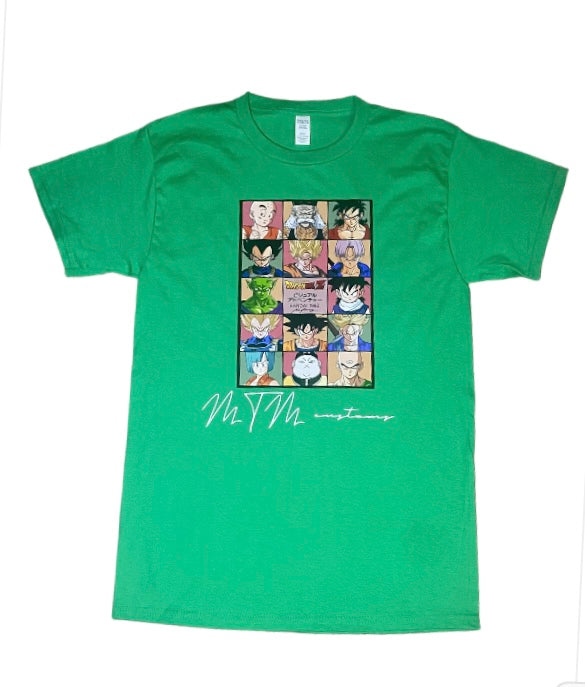 DRAGON BALL ROLL CALL Graphic Tshirt: (GREEN)