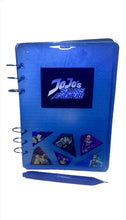 Load image into Gallery viewer, JoJo’s Bizarre Adventure 3Ring Notebook (BLUE&amp;PURPLE) : SIZE A5
