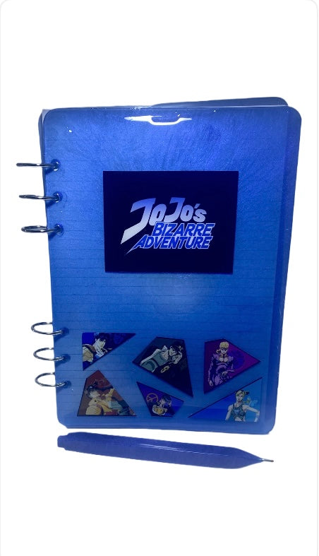 JoJo’s Bizarre Adventure 3Ring Notebook (BLUE&PURPLE) : SIZE A5