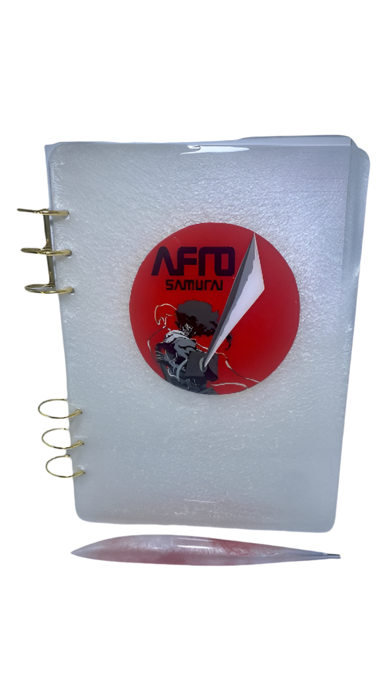 AFRO SAMURAI 3Ring Notebook (WHITE) : SIZE A5