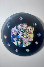 Load image into Gallery viewer, DEMON SLAYER CLOCK FACE “14in (BLACK)

