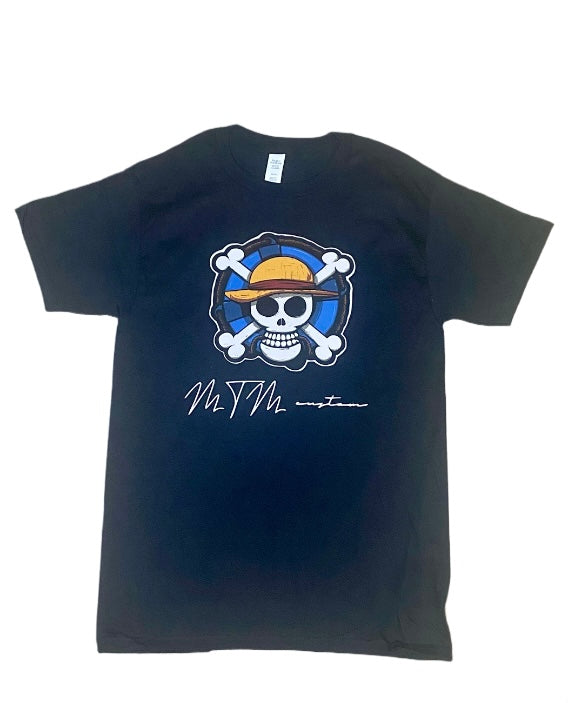 ONE PIECE “STICKER” Graphic Tshirt: (BLACK)