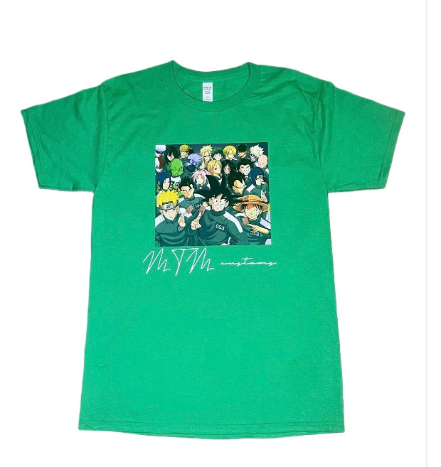 ANIME SQUID GAME Graphic Tshirt: (GREEN)