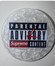 Load image into Gallery viewer, SUPREME CONTENT CLOCK FACE “14in (WHITE)
