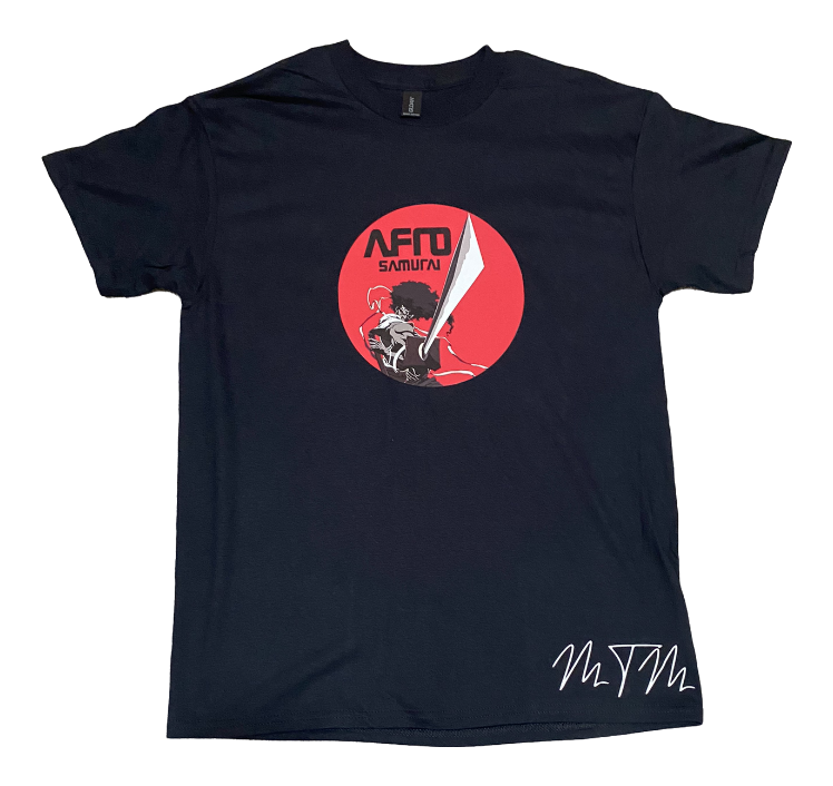 Afro Samurai Graphic Tshirt- Short Sleeve Black